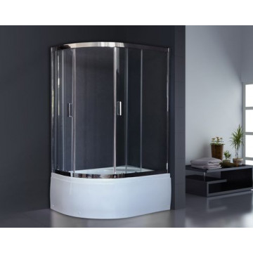Душевой угол Royal Bath RB8120BK-T-CH-R (прозрачное) правый